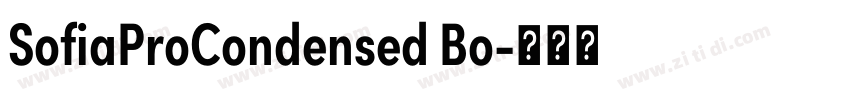 SofiaProCondensed Bo字体转换 SofiaProCondensed Bo字体转换
